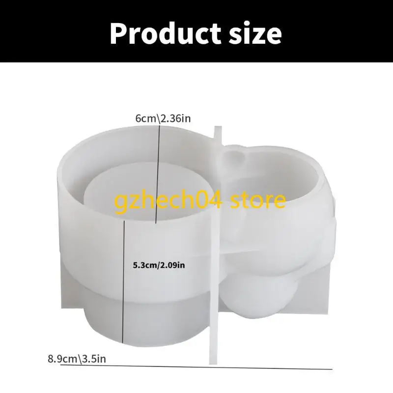 D55D Rabbit Cup Mold Eggs Holder Molds Silicone Texture Perfect for Handmade