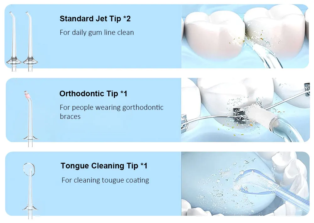 IPX7 Cordless Water Flosser Home & Travel Water Flossers For Teeth Mini Portable Water Teeth Cleaner Pick Oral Care Irrigator view 3
