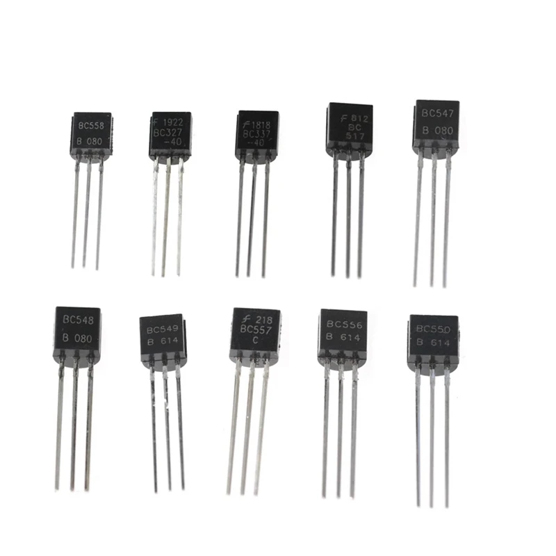 200PCS TO-92 série transistor ensemble 10 spécifications, 20 pièces chaque BC327-BC558