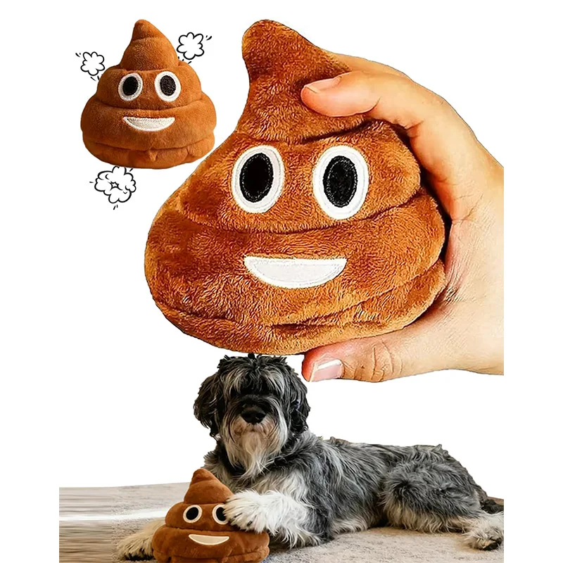 

Interesting Poop Plush Toy Poop Doll Imitates Farting Sound Funny Toy New Year Prank Gift Stress Relief Toy Dog Chewing Toys