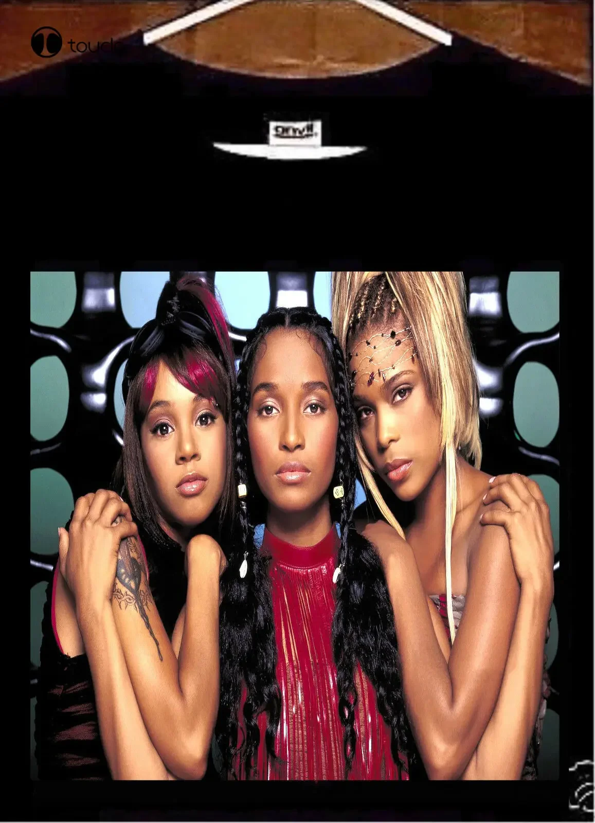 Camiseta Tlc; Camiseta Tlc, camiseta Tlc de Chilli T-Boz de ojo izquierdo