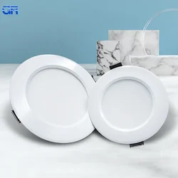 LED Downlight Recessed Ceiling Spotlight AC 220V 3W 5W 7W 9W 12W 15W Round Ceiling Spots Lamp for Livingroom Kitchen Bathroom