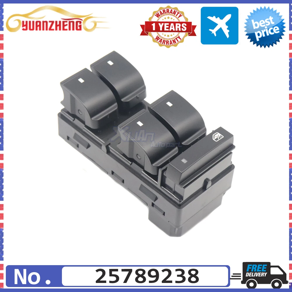 

Car 25789238 Front Left Driver Side Electric Master Power Window Control Switch Button For Saturn Outlook XE XR 2007-10 20966810