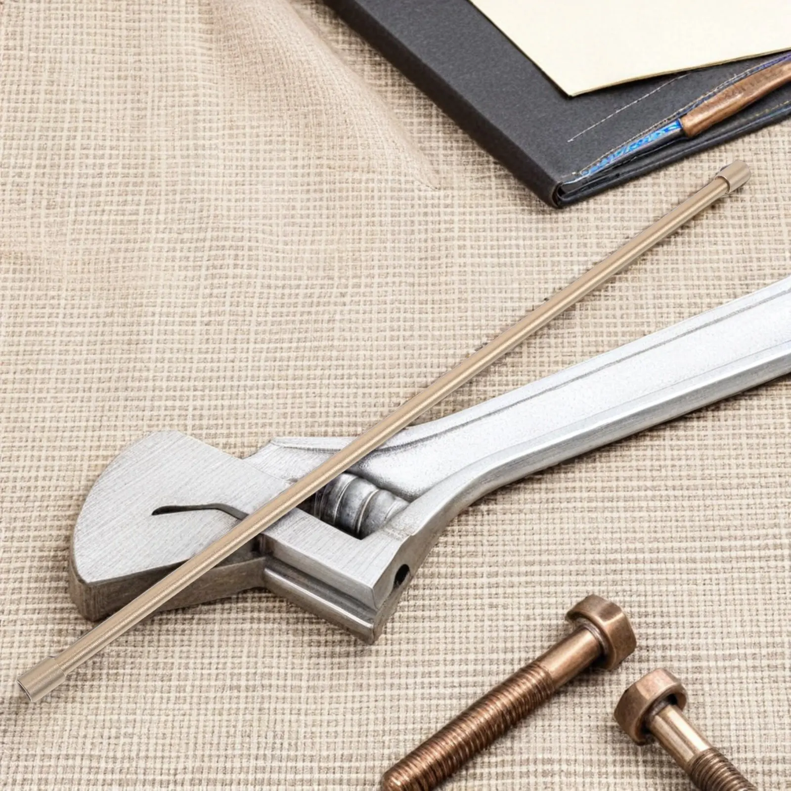 Metal Bookend Rod Heavy Duty 8Mm Aluminum Book Retaining Bar Contemporary Shelf Divider Rod for Wine Rack Cabinet Decorative