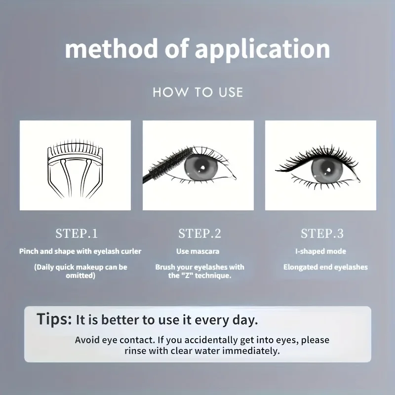 Oeil mince noir, imperméable et résistant à la sueur, fixation de couleur durable, oeil noir dense, formule noire, bouclé et mince