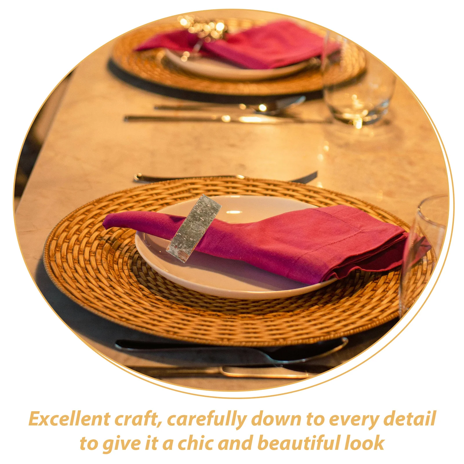 

10Pcs Napkin Ring Wood Minimalist Dining Table Holder Party Table Decoration Napkin Holders Serviette Ring Serviette Rings