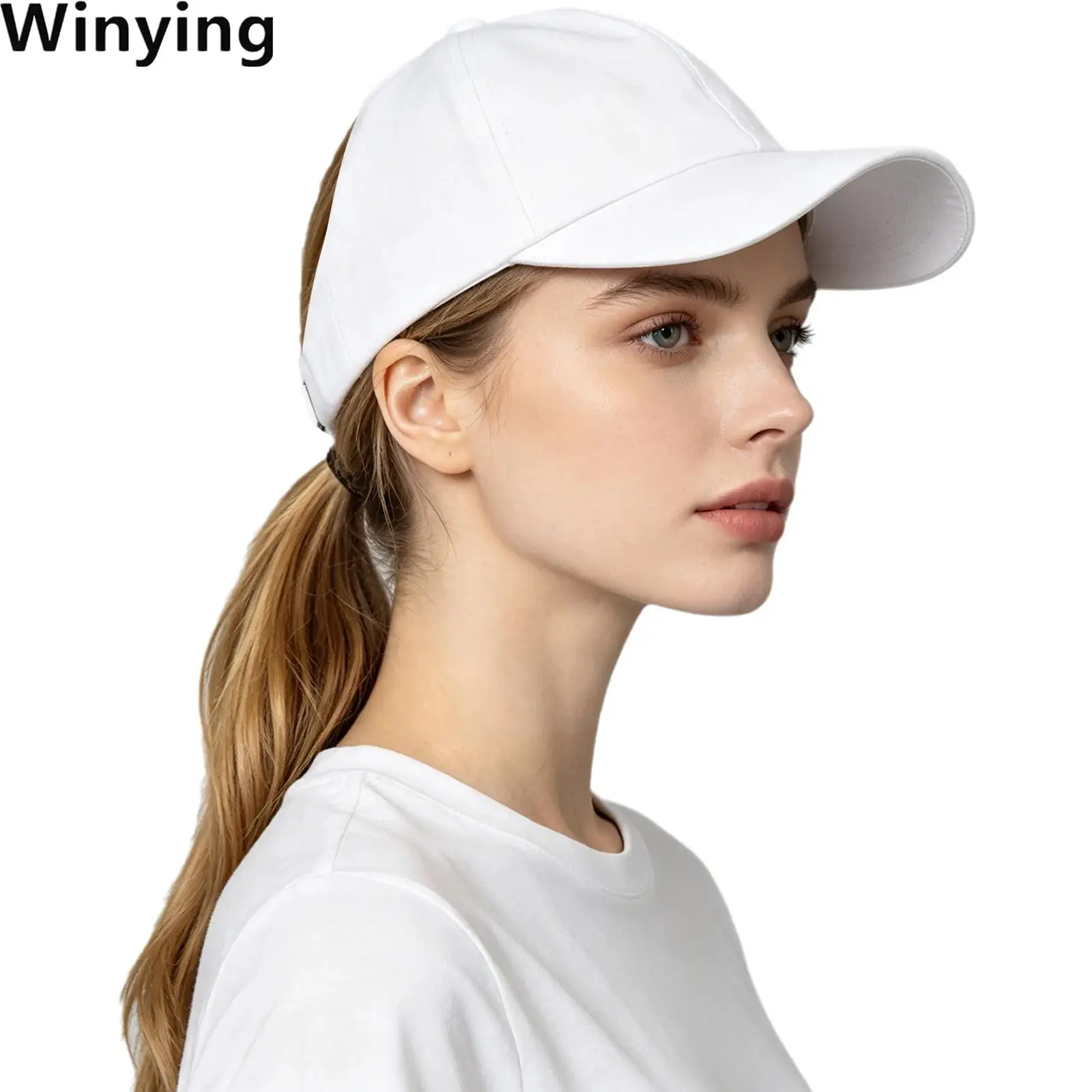 Men Women Adjustable Backless Baseball Cap Lightweight Breathable Hat for Sports Outdoor Activities Casual Daily Wear