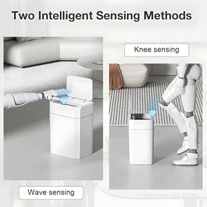 Smart Bad Sensor Automatischer Abfall, Anti-Odor-Behälter, weißer elektrischer Wastkorb, 12L und 16L 6 Hauptverkaufsbixeira -Anti -Geruchs -Windeln - №3