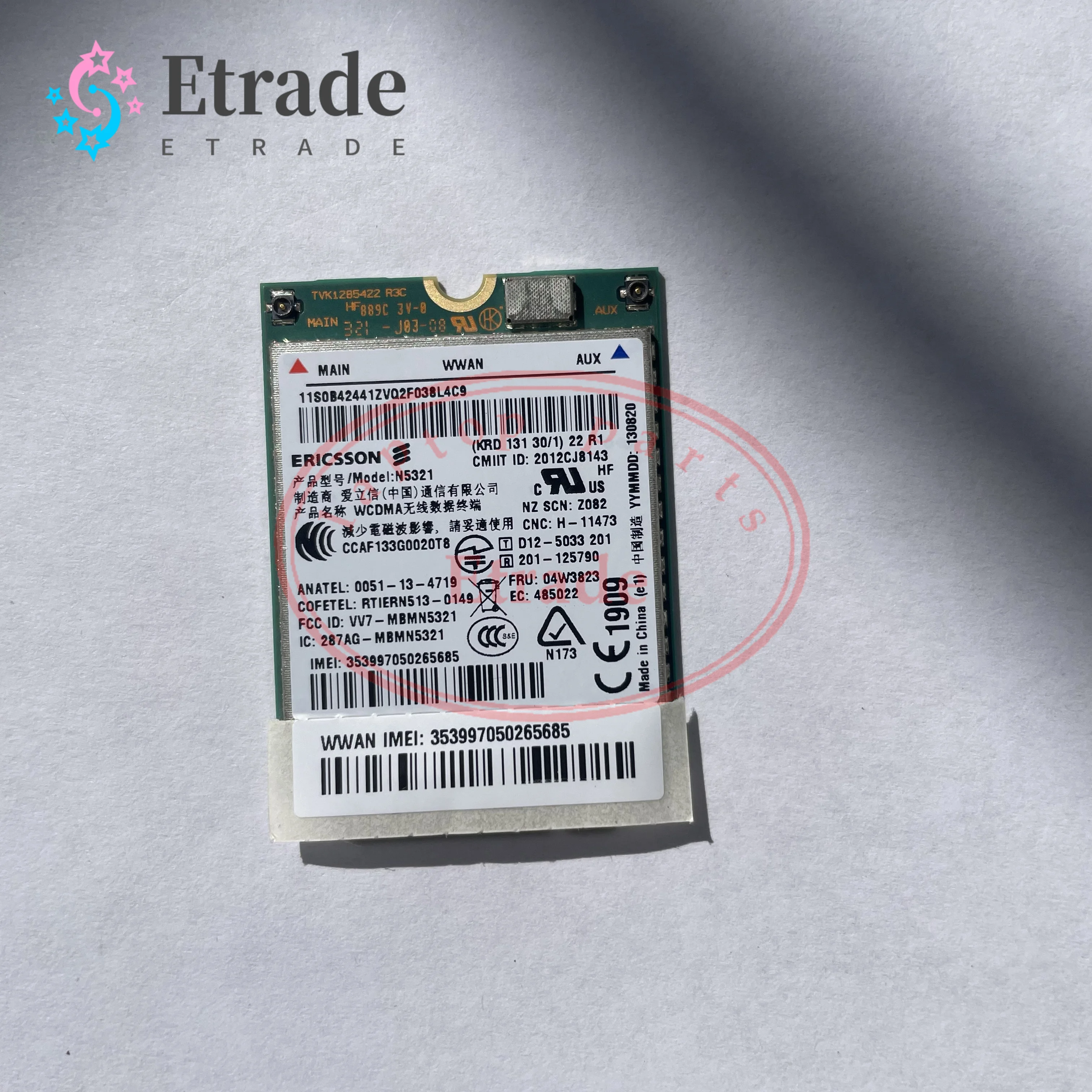 HSPA+ NGFF M.2 04W3822 T440 S540 W540 3G Module WWAN CARD Laptop Ericsson N5321 For Lenovo X1 Carbon X230s X240S t431s Laptop