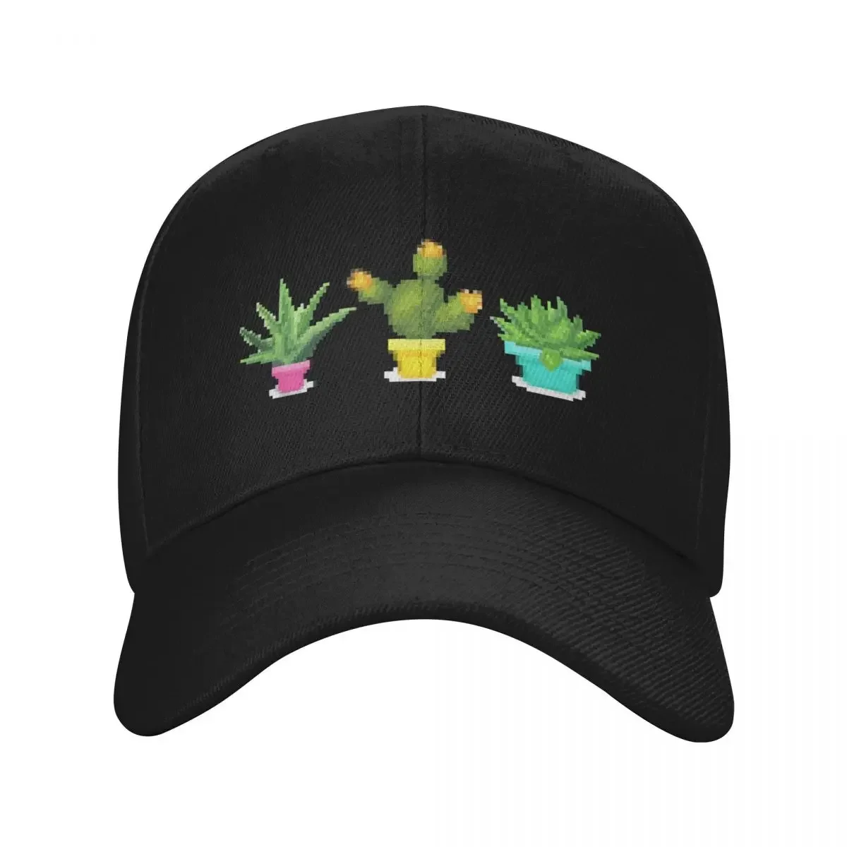 

Retro Pixel Art Cactus Plant Design Baseball Cap birthday cute winter hats for men Women's Men's