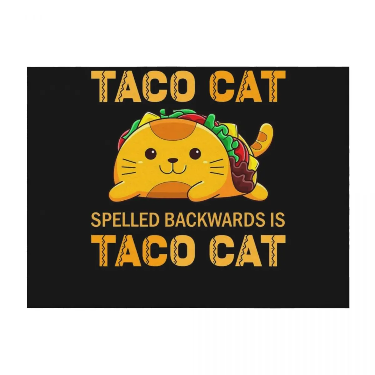 

TacoCatfor Kids Taco Cat Cinco de Mayo TacoCat Tacos Throw Blanket Thin Quilt christmas decoration Stuffeds Blankets