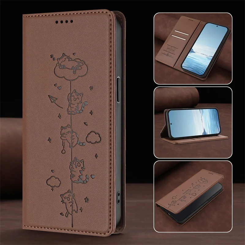 X8 Pro/X8Pro Max Magnetische Hülle für Xiaomi Poco X8 Pro Leder-Ständer-Brieftaschenhülle für Xiaomi Poco X8 Pro Max Fundas Rückseiten-Abdeckung