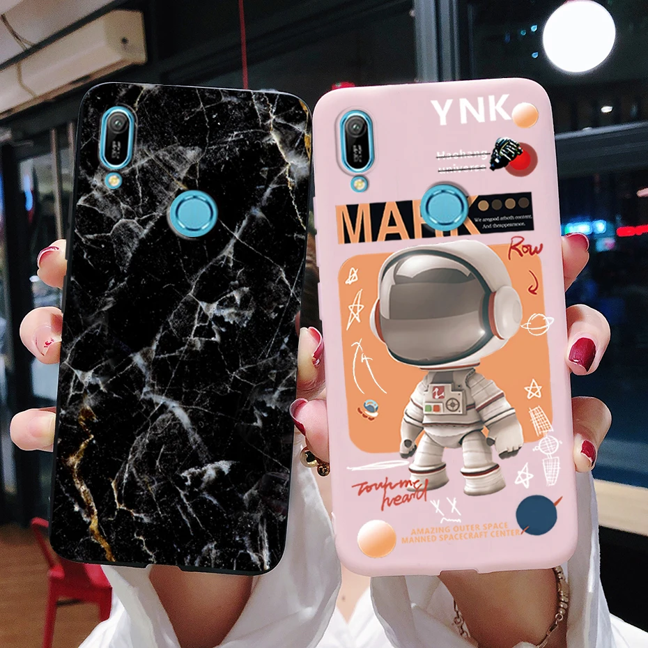 For Huawei Y6 Prime 2019 Case Y6S Y6 2019 Marble Phone Cover For Huawei Y6 Pro 2019 MRD-LX2 LX1 LX3 Y 6s JAT-L41 JAT-L29 Coque