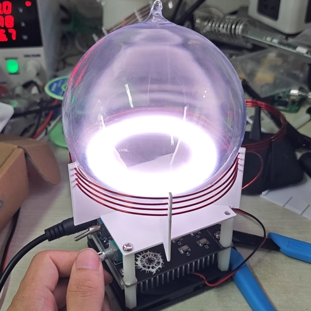 8cm Xenon Glass Sealed Ball Plasma Experimental Device Accessories Physics Teaching Demonstration Equipment Luminous Ball