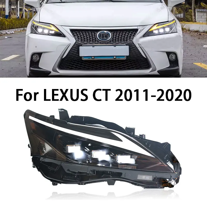 

Фары в сборе для Lexus CT CT200 2011-2020, фары головного света в матричном стиле, замена дневных ходовых огней, модифицированный проектор