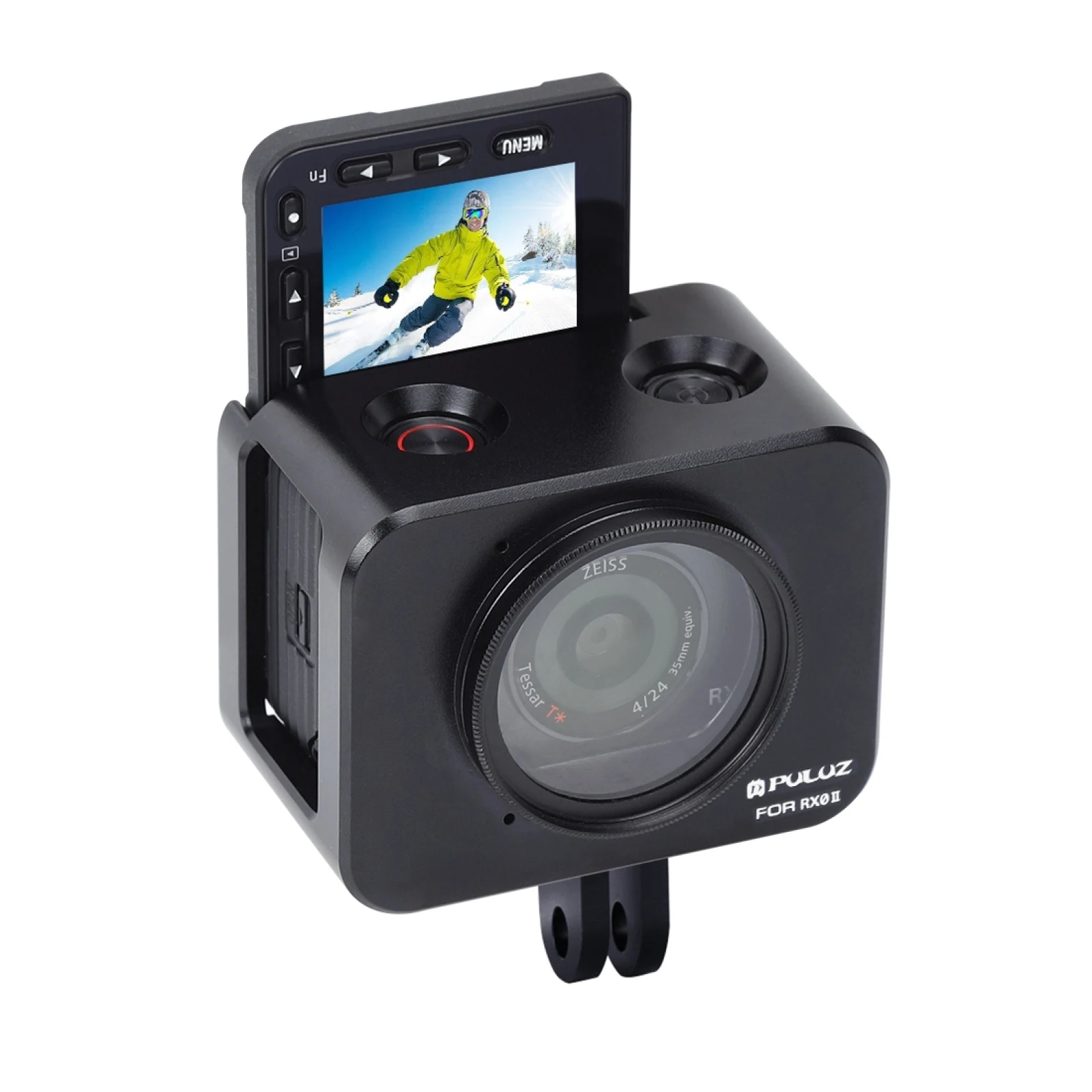 PULUZ-Gaiola protetora de liga de alumínio, Lente Filtro UV, Pára-sol com parafusos, Sony RX0, RX0 II, 37mm