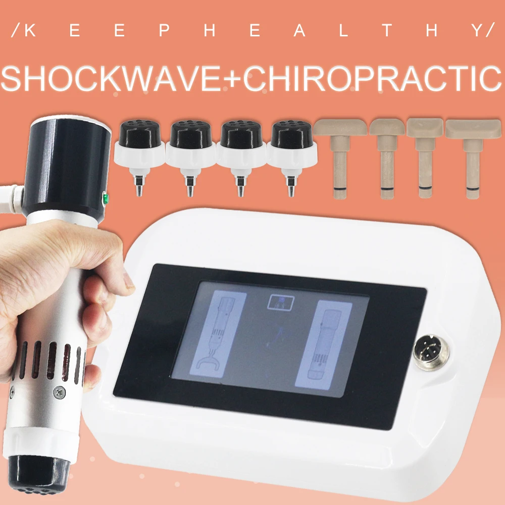 

Physiotherapy Shockwave Therapy Machine 300MJ Portable ED Therapy Relief Arm Neck Pain Chiropractic Correction New Handle 2 In 1
