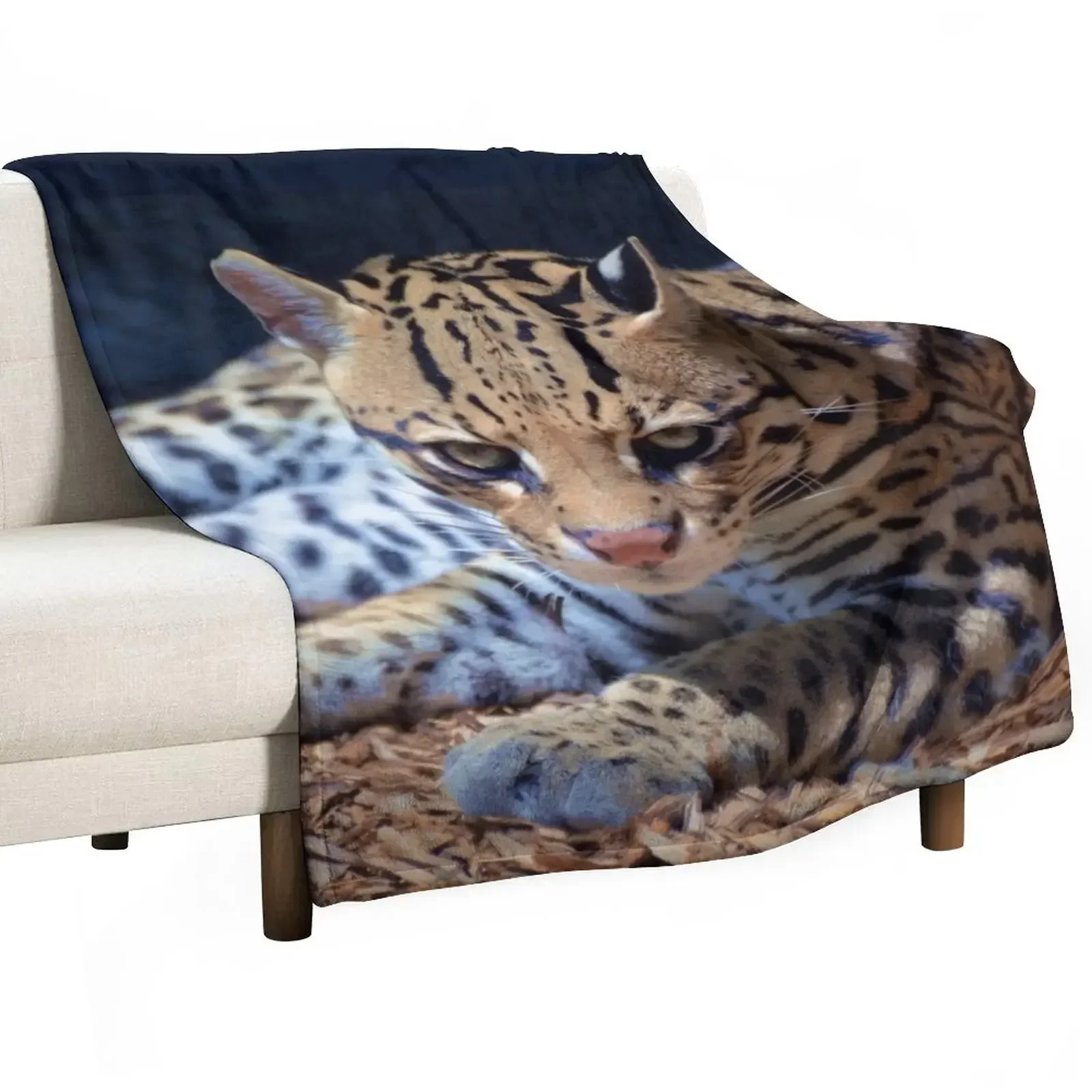 Ocelot Throw Blanket Sofa Designers Blankets