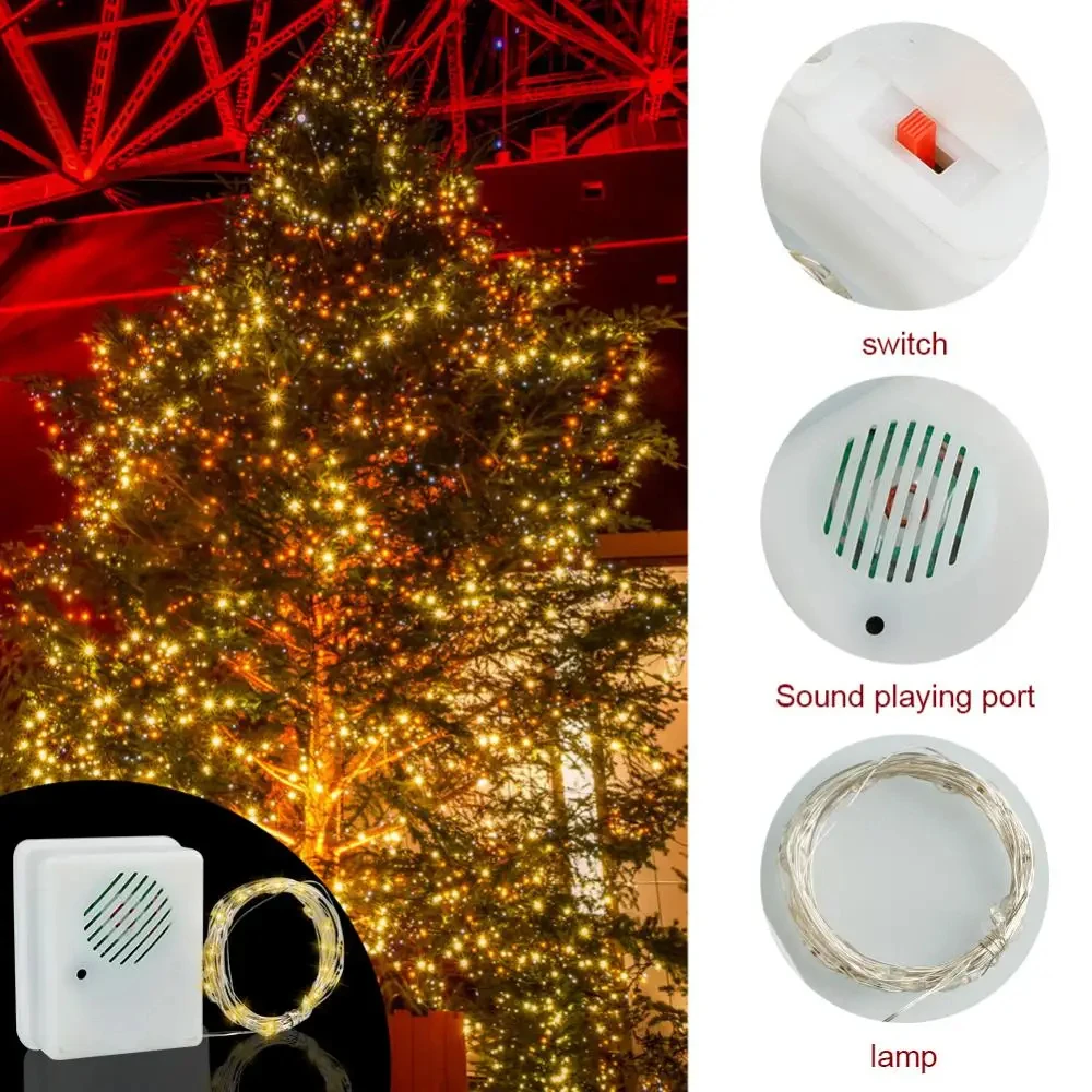 Guirxiété lumineuse de Noël à LED, lampe itude à induction, voix solitaires, lumières dégradées pour chambre à coucher, décoration de fête de mariage, 1PC