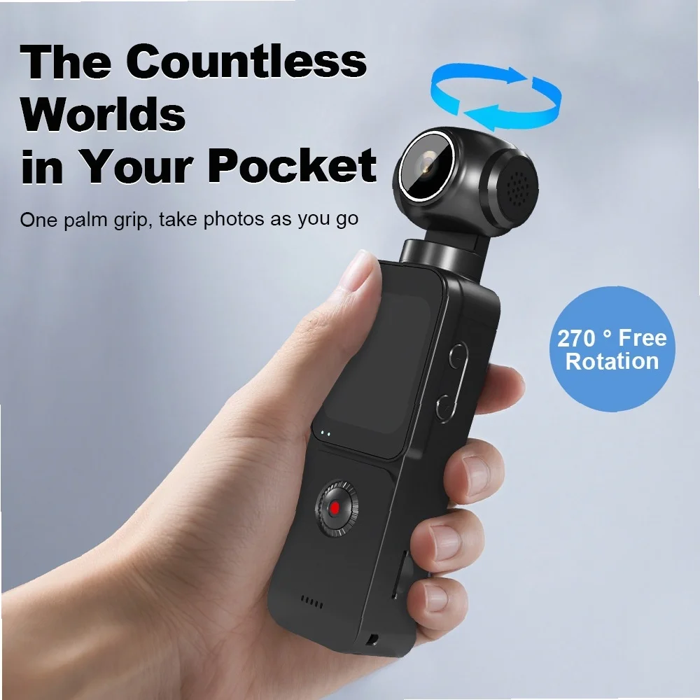 

5K Handheld Gimbal Stabilizer for Sports Vlogging, Anti-Shake Outdoor Riding Camera Equipment sport camera action camera