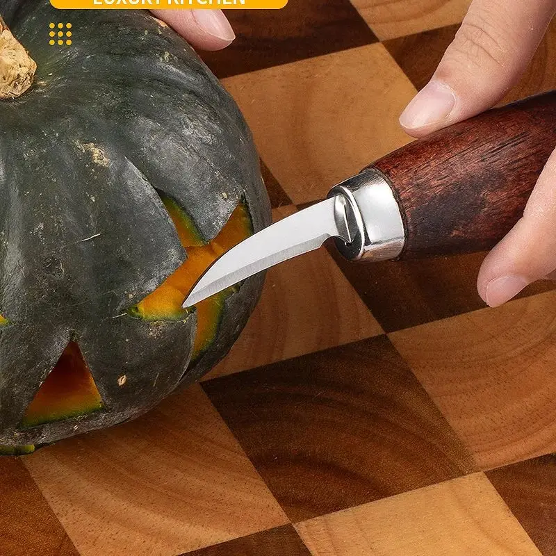 مجموعة سكاكين نحت يدوية - نحت اليقطين/ملعقة خشبية/نحت، للمبتدئين والمحترفين، هدية عيد الميلاد/عيد الأطفال