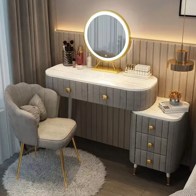 

Deluxe Drawer Cabinet Bedroom Modern Minimalist Makeup Desk Drawer Cabinet Mini Apartment North Europe