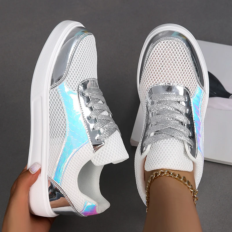 ELUVA Zapatillas de deporte para hombre de malla transpirable, zapatos ligeros y cómodos para caminar para verano, deportes al aire libre, tenis, duraderos, antideslizantes