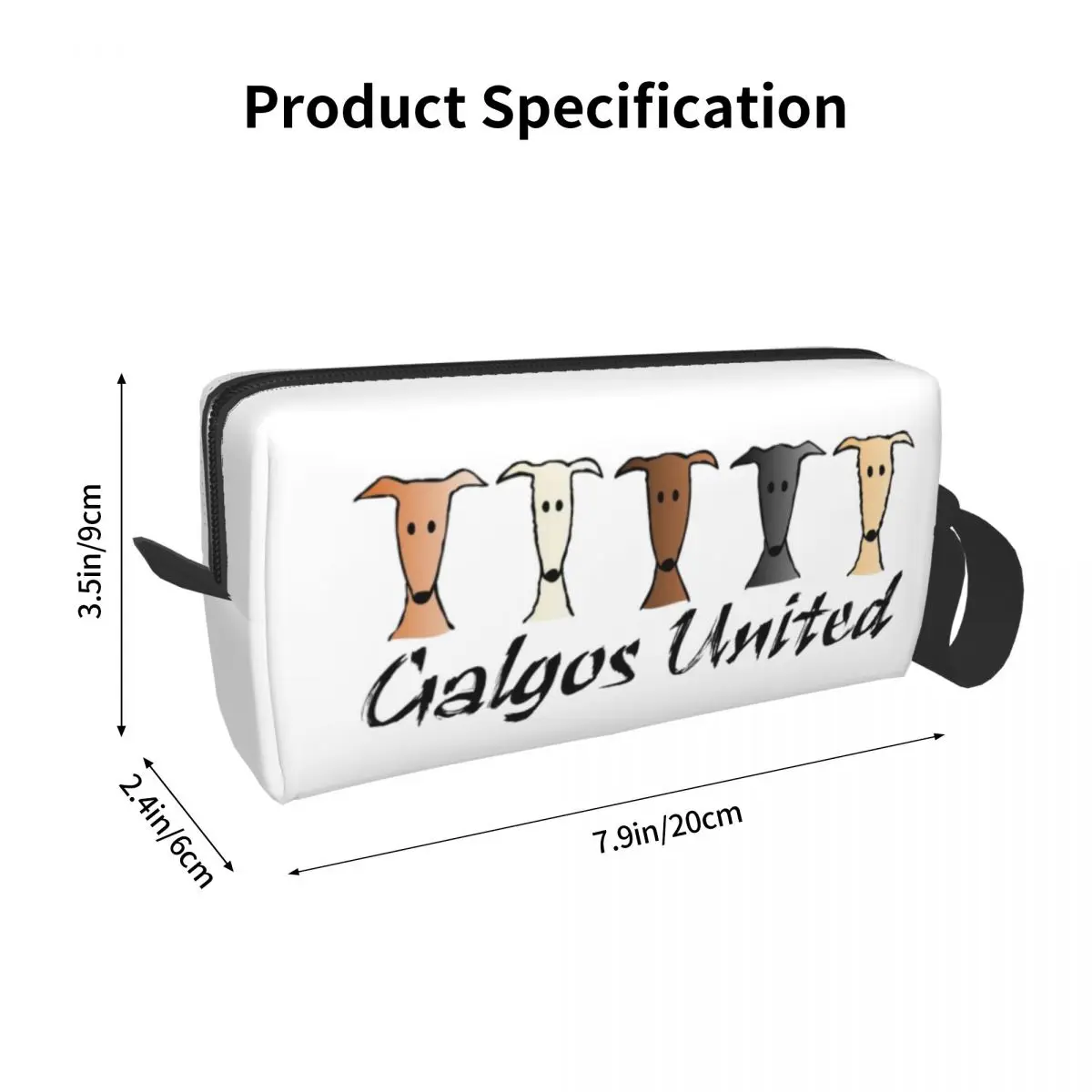 Galgos United Greyhound Pencil Cases Big Capacity Pen Bags Pen Box Pencil Pouch For Boys Girls Students Stationery Makeup Bag