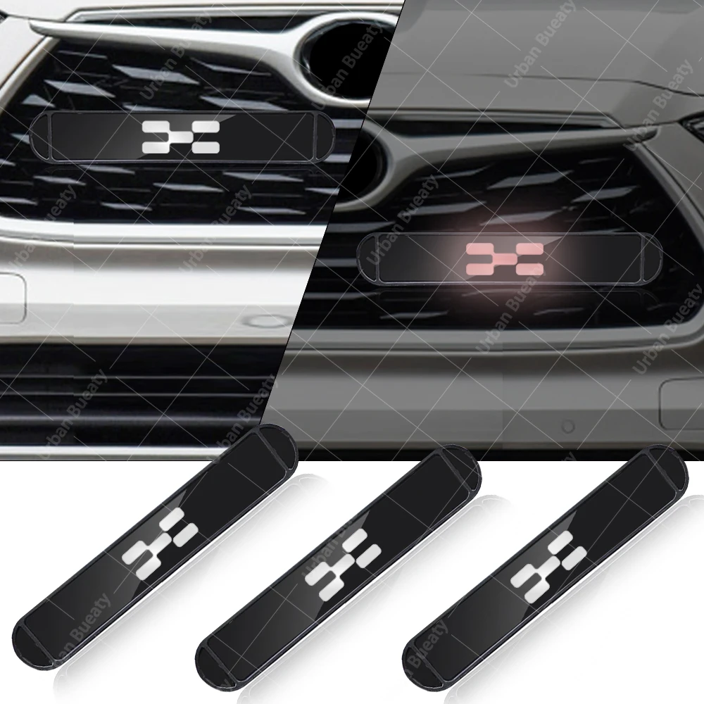 12V Car External Front Grille Trim Emblem Luminous LED Lights Badge For AiWays U5 U6 ion U7 ion U6 U7