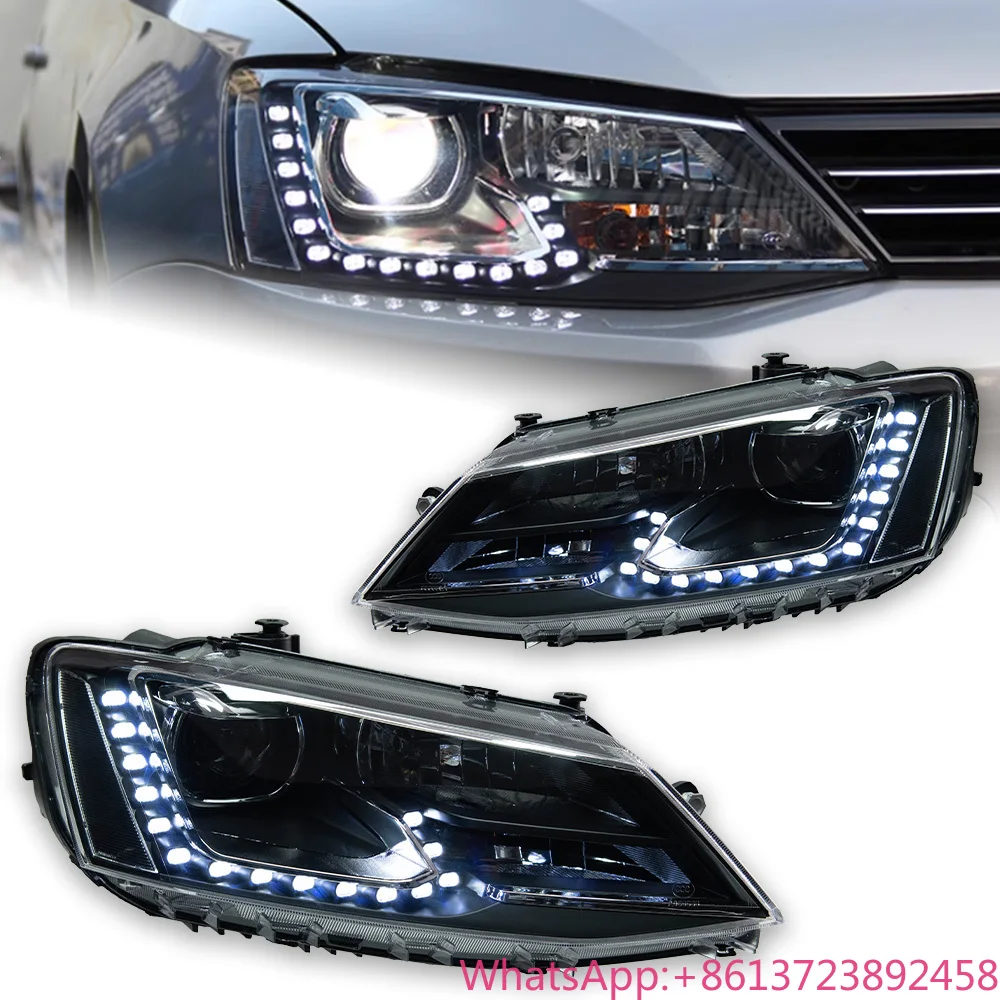 

AKD Car Model for Jetta MK6 2011-2018 LED DRL Dynamic Signal High and Low Beam Day Running Light DRL Light Auto Lamps