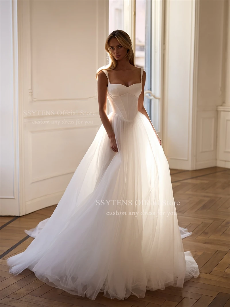 girls long dress Ball Gown Long Sleeve Strapless Floor Length Tulle Applique With Back Bow Flower Girl Dress