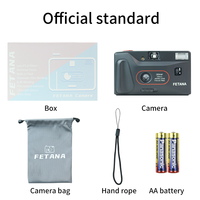Classics 35NF FETANA Film Camera Reusable Non Disposable Replaceable Film Camera Flash 135 Film Camera Fixed Point Camera