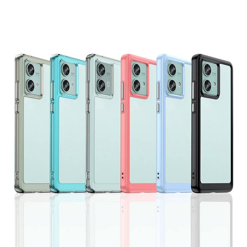 For Moto Edge 40 Neo Clear Case For Motorola Moto Edge 40 Neo Cover Coque Fundas Hard Translucent Shockproof Phone Bumper