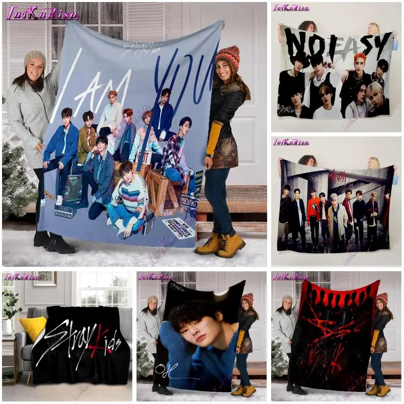 

I Am You Stary Kids Collection Blanket Lightweight Cozy Kpop Sherpa Cover Flannel Soft Throw Blanket for Singer Kids Adults Gift