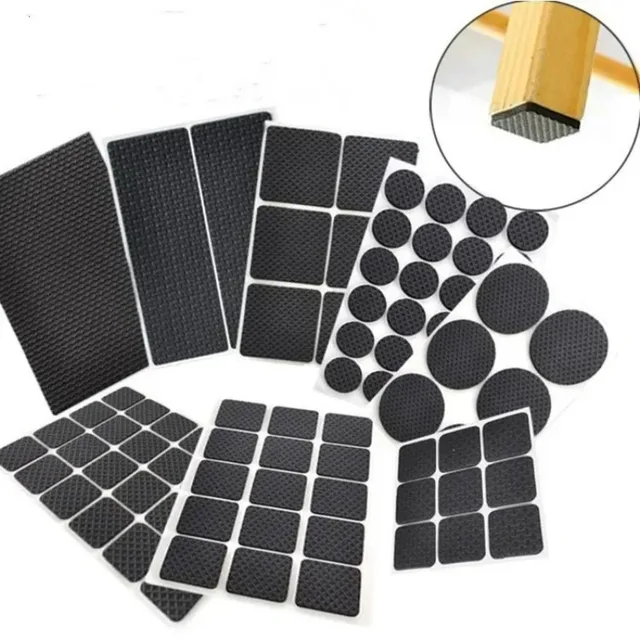 2-48Pcs Zagęszczające samoprzylepne nóżki do mebli Filcowe podkładki pod krzesła Wyciszenie antypoślizgowe Maty podłogowe Maty ochronne przed zarysowaniami