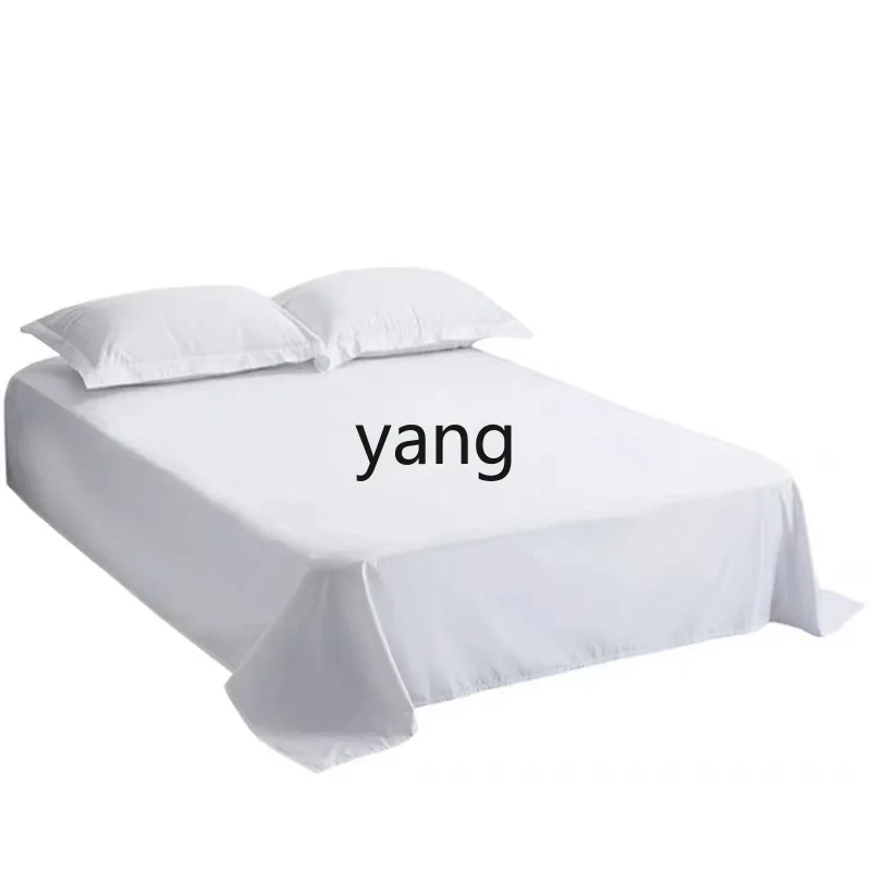 

LMM cotton satin bed sheet quilt cover hotel bed and breakfast white mattress bed cover
