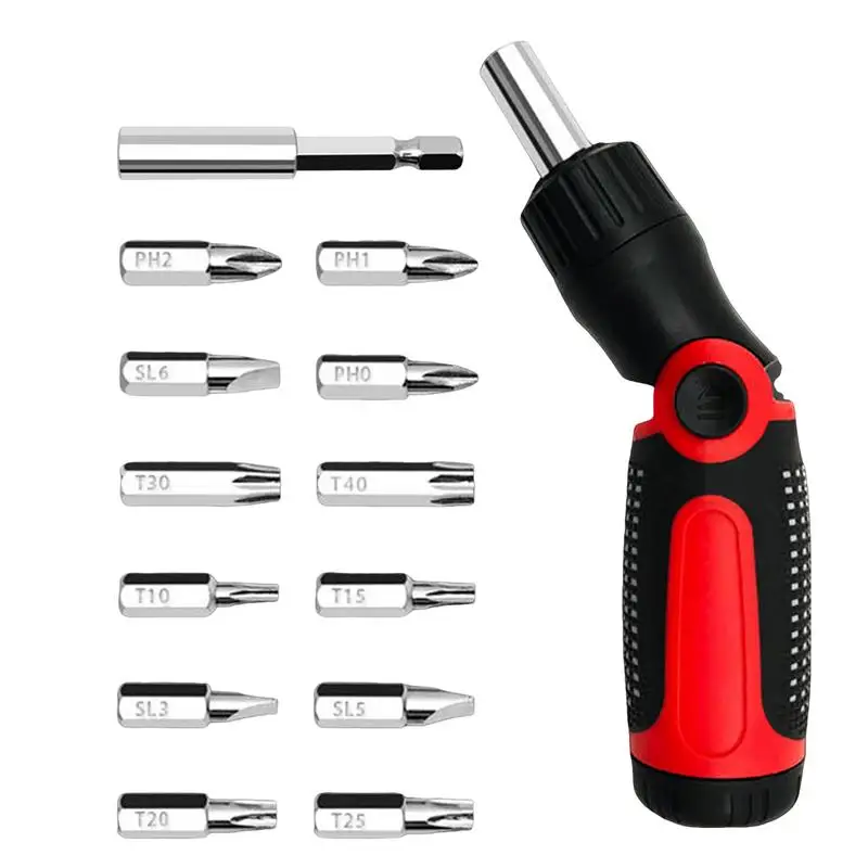 

Отвертка с храповым механизмом, Портативные Инструменты, комбинированная многофункциональная Удобная эргономичная отвертка для