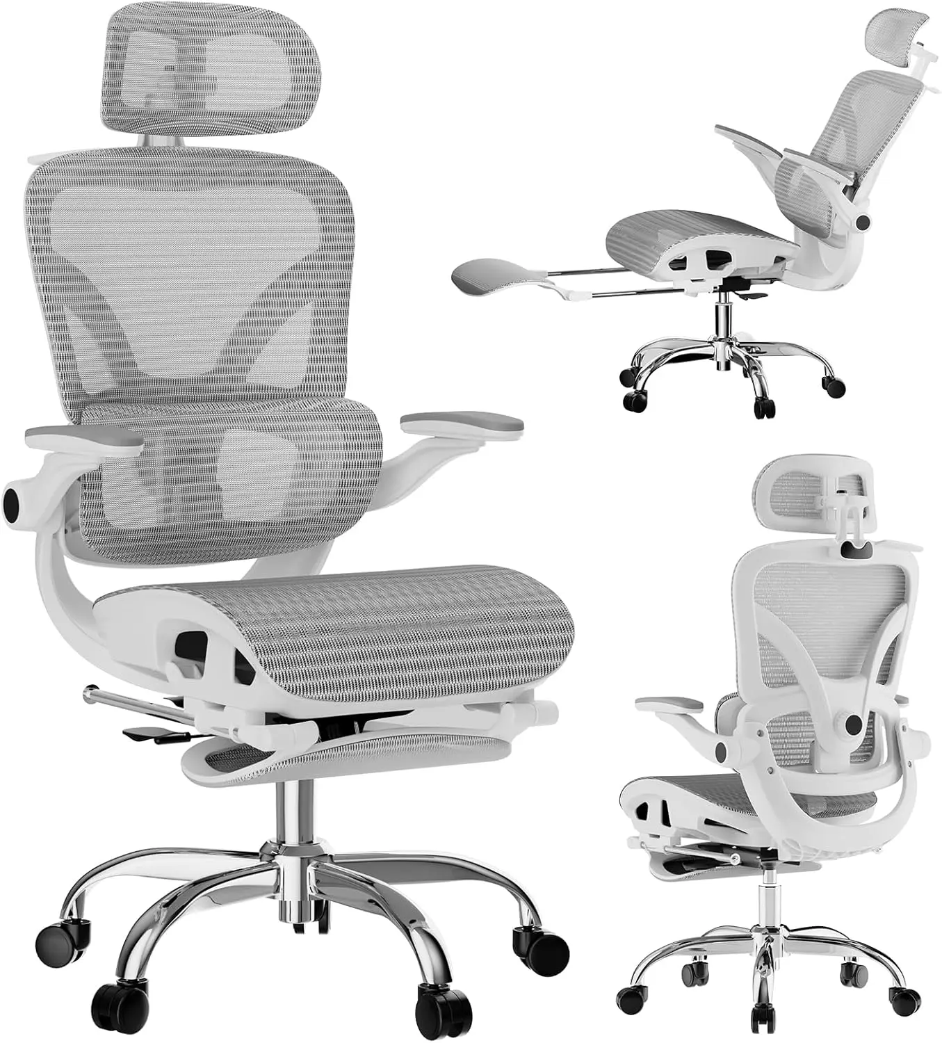 

Grey Reclining High Back Ergonomic Mesh Chair