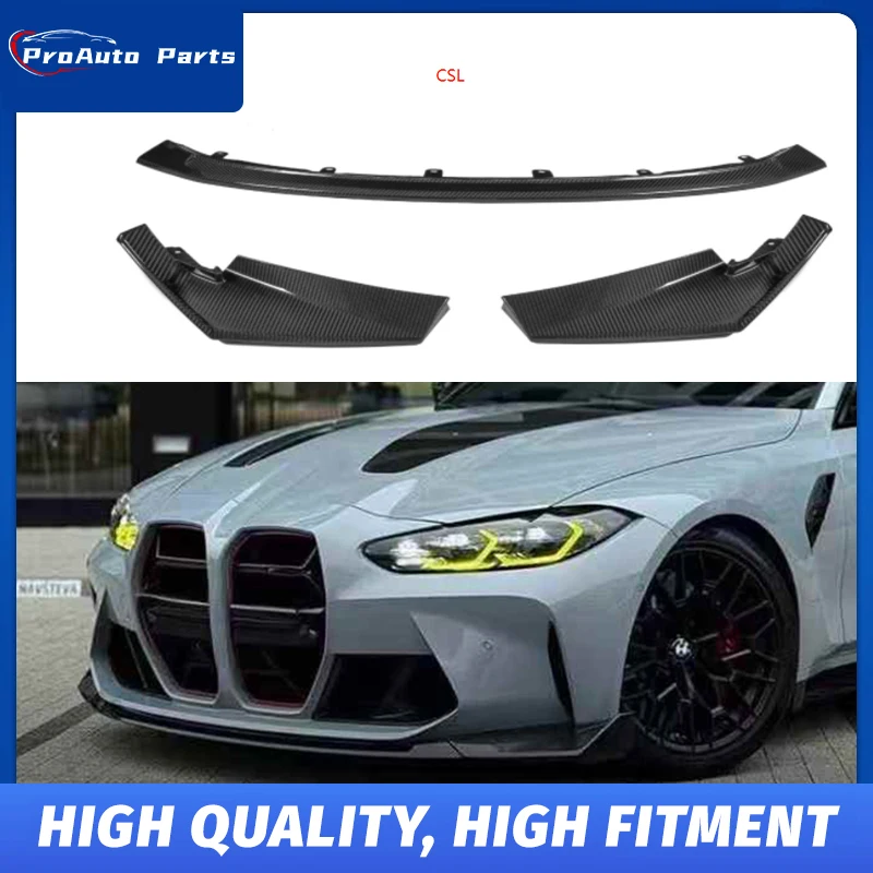 

Для Bmw M3 M4 G80 G82 Csl Style Dry Carbon Передняя губа. M4 Carbon Frontlip M3 M4 Передний спойлерВысокое качество 1:1