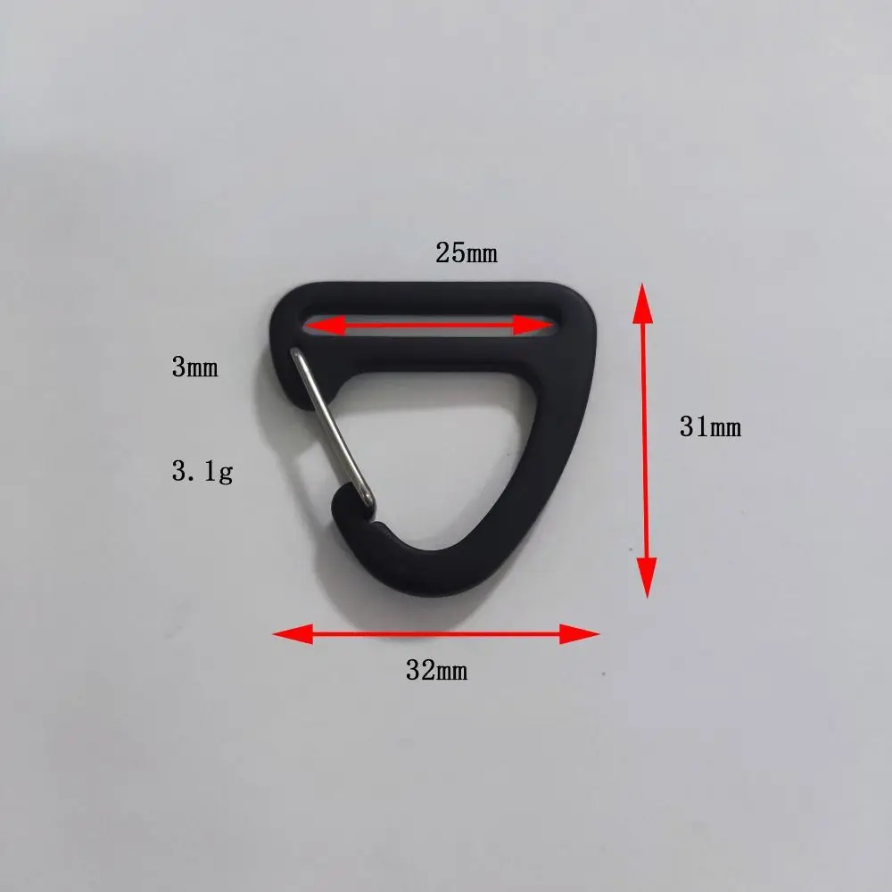 Aluminium Alloy Triangle Carabiner Spring Quickdraws Clip Keychain Belt Buckles Outdoor Hook Camping Hiking Backpack Accessories