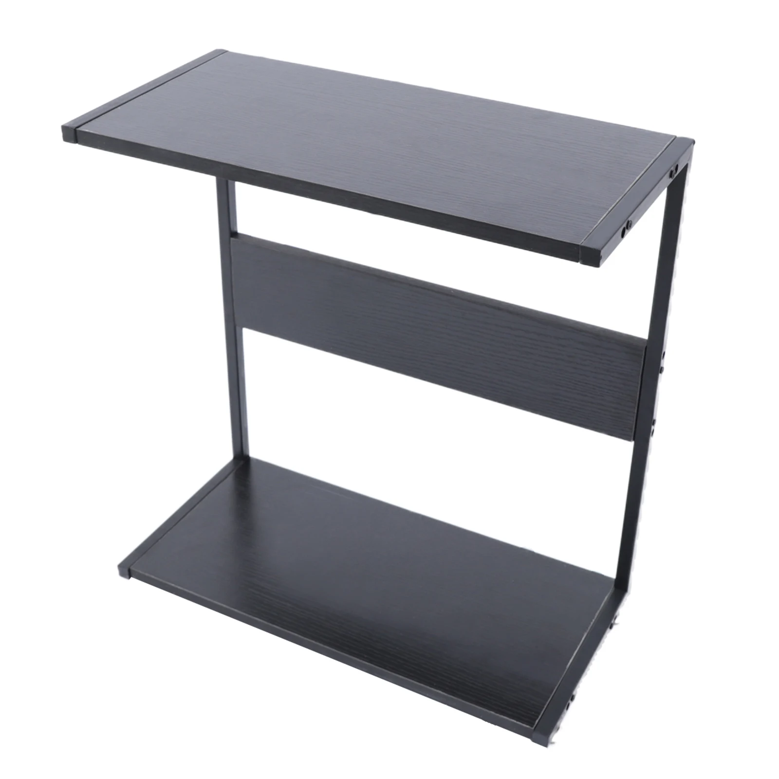 LOYALHEARTDY 2-Layer Mobile Computer Tower Shelf Under Desk Stand Rolling Printer Holder Organizer with Lockable Caster Wheel