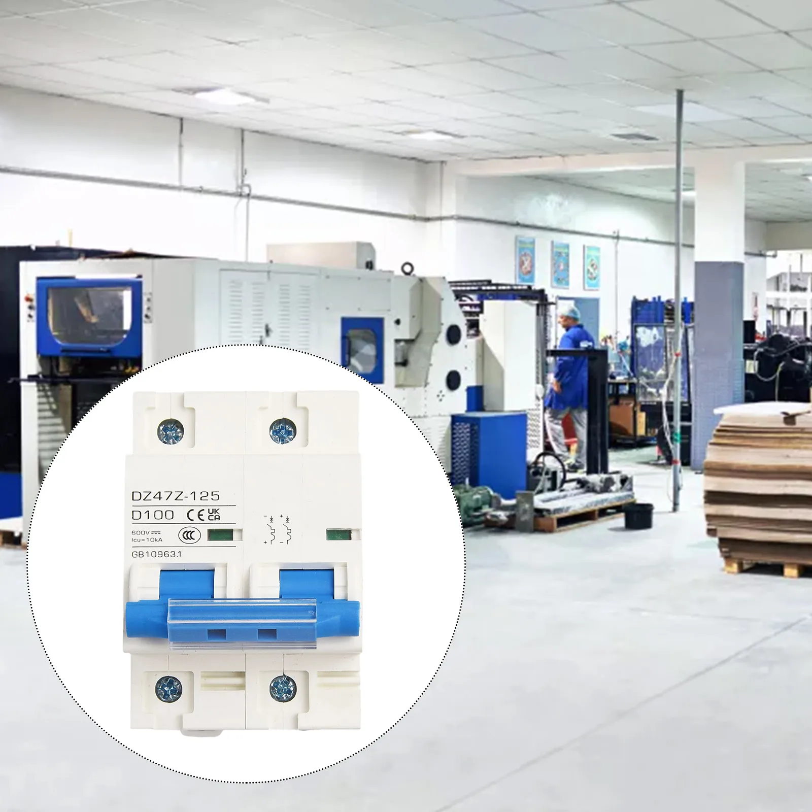 Electronic Product Circuit Breaker Mining Enterprises 125A 2P 600V 80A Miniature Breakers Rated Current 80/100/125A