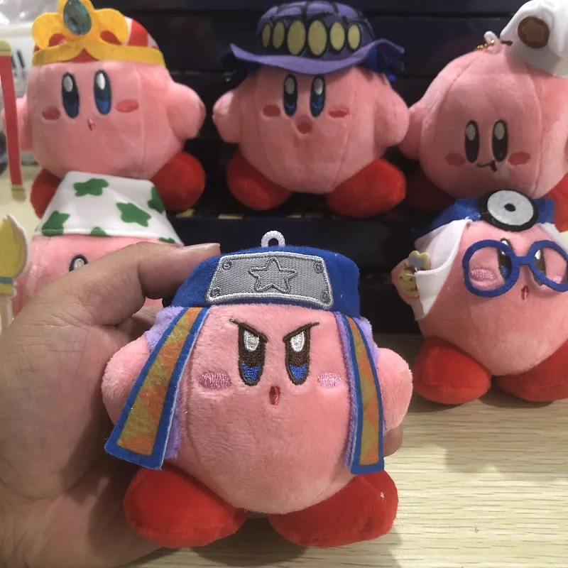 11 Cm 6 Pcs /Set Anime Star Kirby Stuffed Peluche Plush Quality Cartoon Pendant Toys Great Christmas Birthday Gift For Children