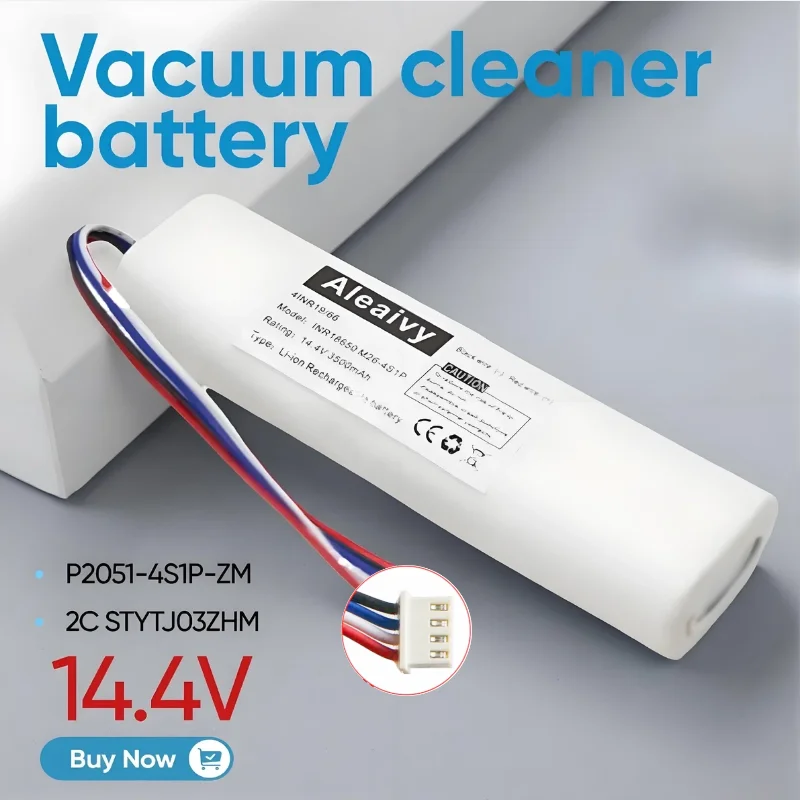 P2051-4S1P-ZM 14,4V 5200mAh Ersatz-Li-Ionen-Akku für Xiaomi Mi Robot Vacuum Mop 2C STYTJ03ZHM Akku