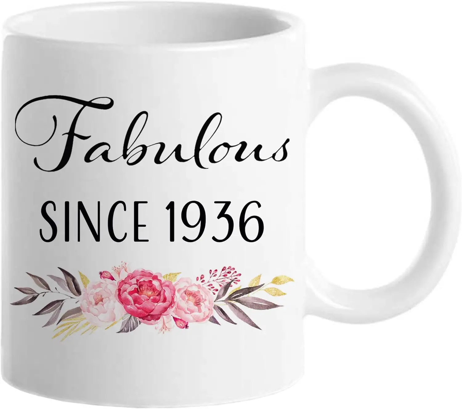 

88th Birthday Gifts for Women, Funny 88 Year Old Gift Coffee Mug, 1936 88th Birthday Mugs for Her, Mom, Aunt, Wife, Friend, Gran