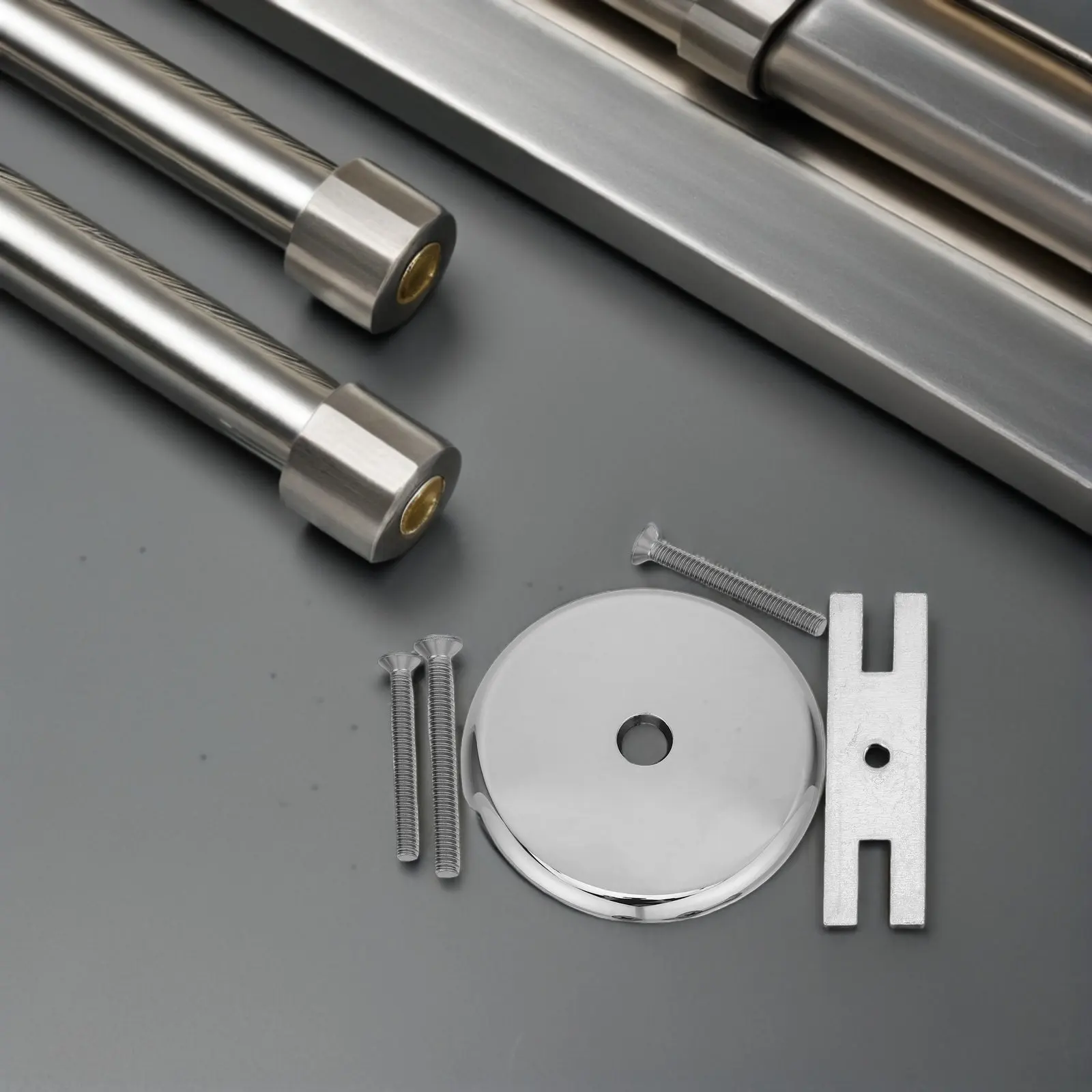 

2Set Bathtub Overflow Cover One Hole Secure Seal Bath Tub Drain Stopper Repair Kit Including Face Plate Screws Bathroom Drain