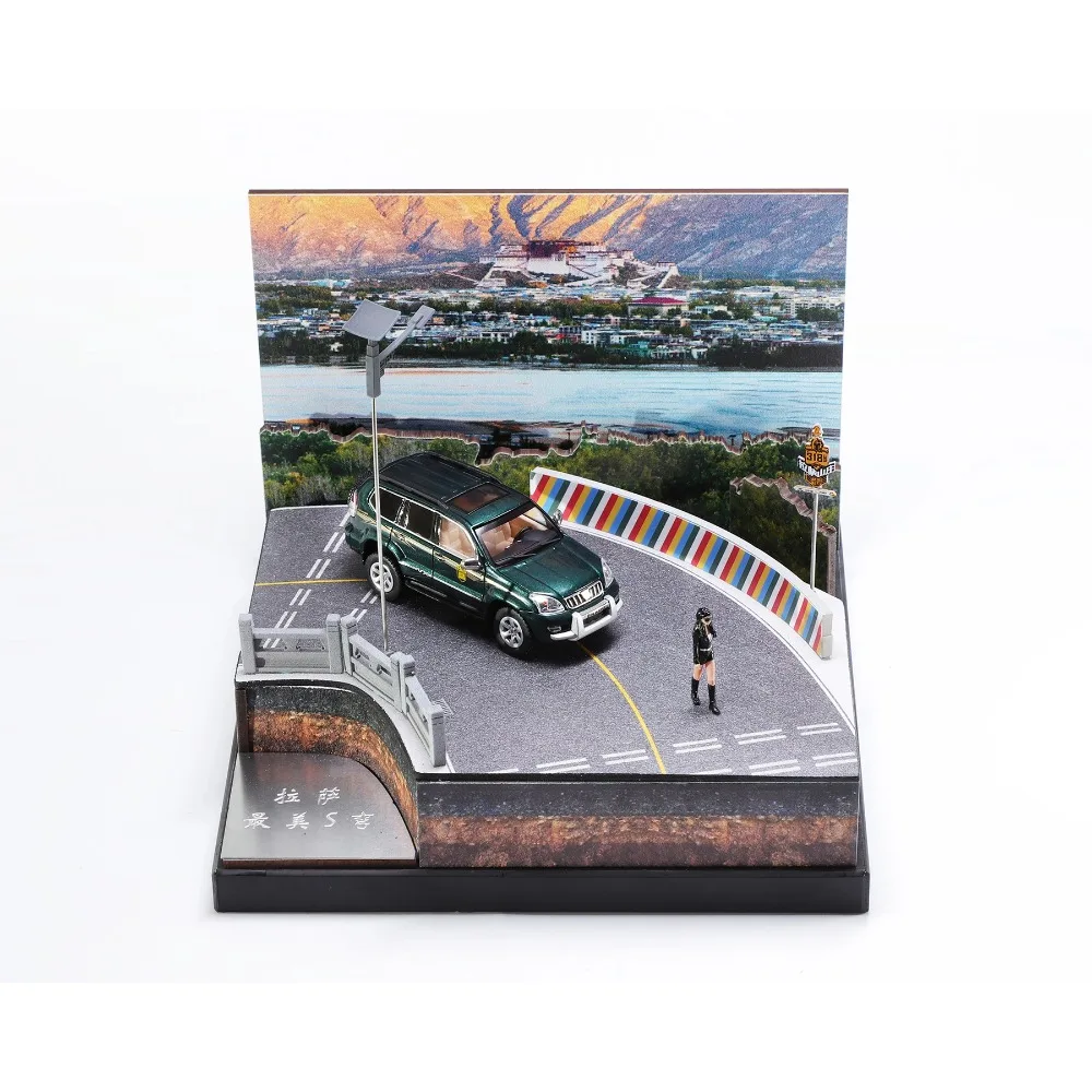 GCD 1/64 Scale Alloy Car Land Cruiser Prado （J120W） Off-Road SUV Station Wagon Premium Diecast Model Car Collectible toys