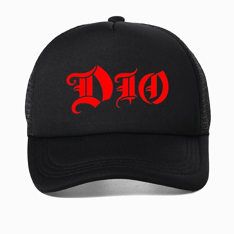 Dio.Band Essential men hat Heavy Metal Band Ronnie James Dio Hipster Casual Baseball Cap Summer Adjustable Mesh Breathable hats