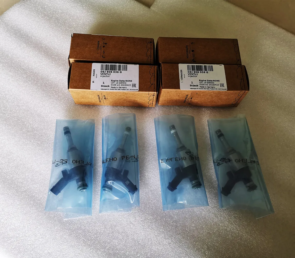 Made In Germany 0261500278 0261500080 06J906036G OEM Fuel Injectors Nozzles For VAG Volkswagen VW GTI Passat CC Audi A4 2.0 TFSI