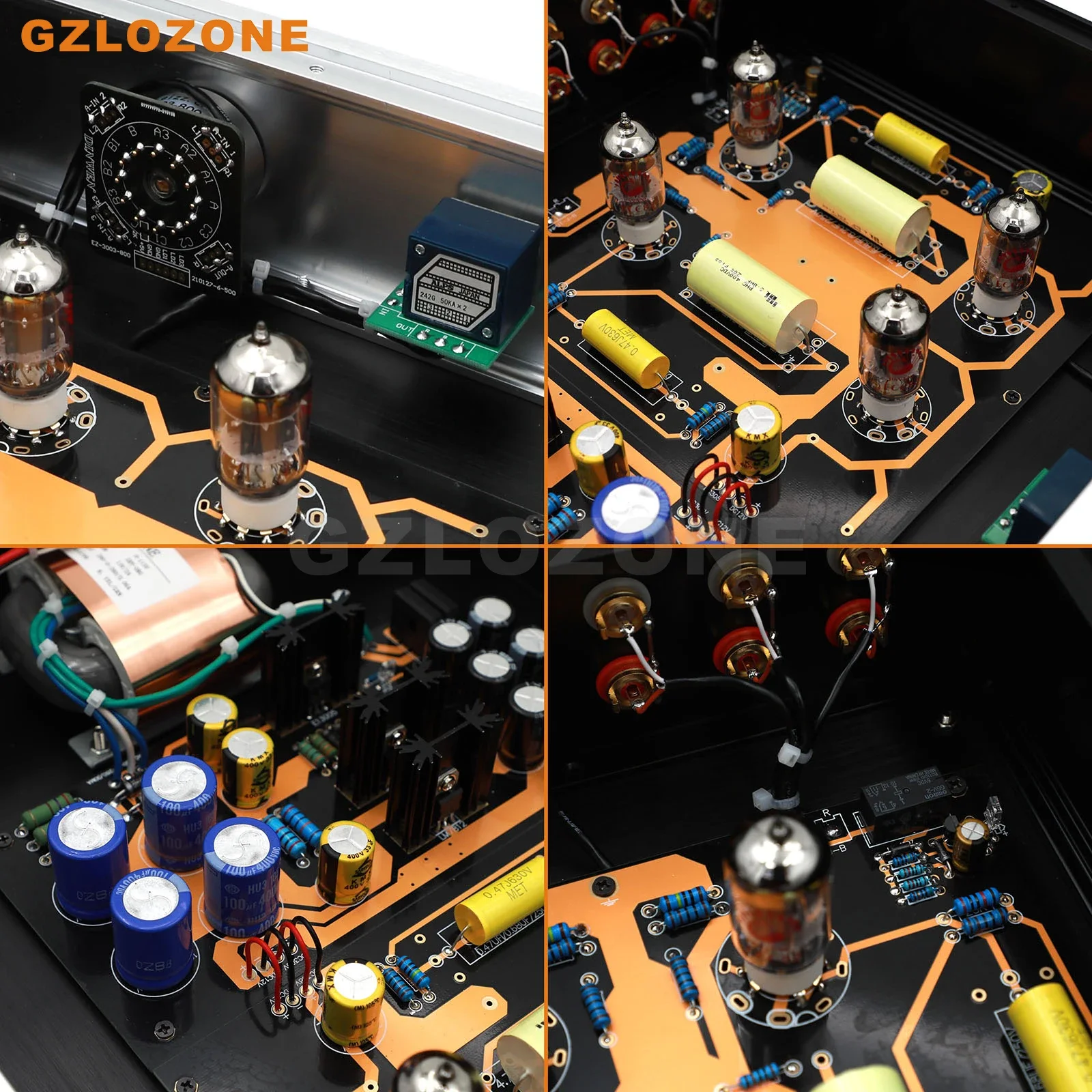 GZLOZONE HI-END Stereo ECC82 قاعدة مضخم أنبوبي فراغ على U.S Rogue99 Preamp